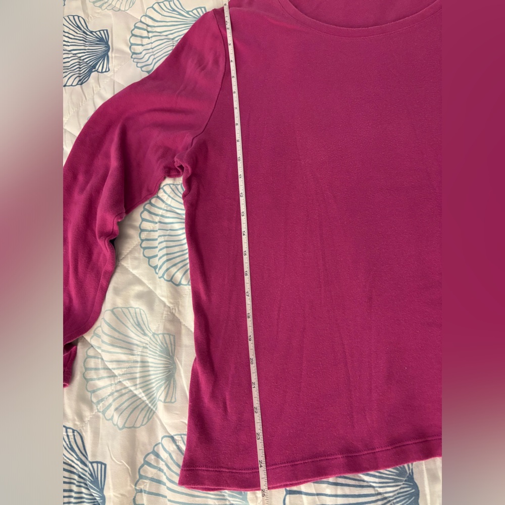 White Stag Purple Long Sleeve Shirt Size Woman’s XXL 100% Cotton - Picture 6 of 6